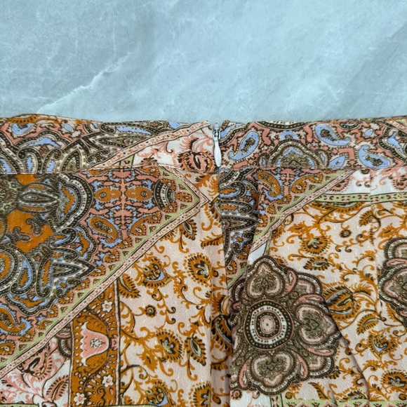 Women’s Kachel x Anthropologie Tess Ruffle Maxi Skirt Patterned Festival Boho 8 - Picture 10 of 16